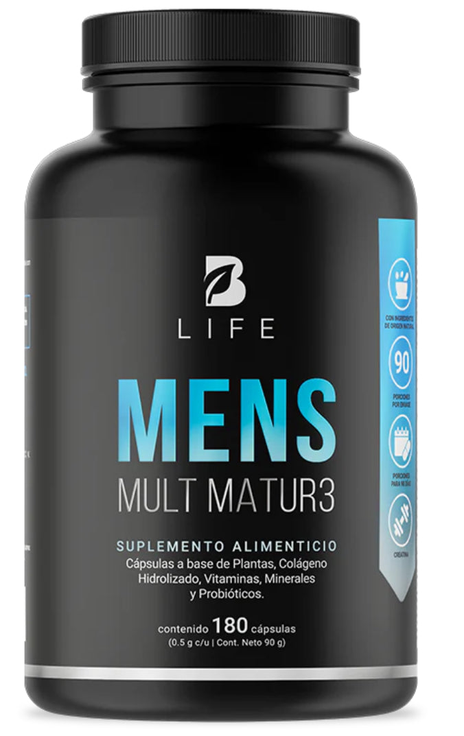 BLIFE MULTI MATURE MULTIVITAMINICO PARA HOMBRE 180 Caps – Power in sports